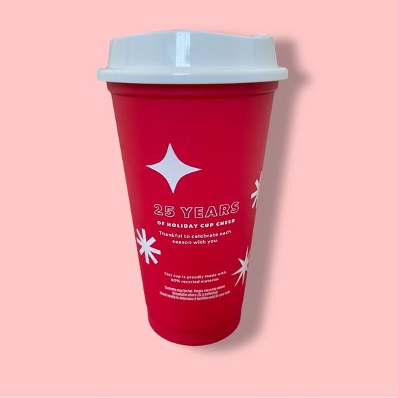 NEW Starbucks Reusable Festive Holiday Cup w/Removeable Lid - Picture 2 of 6